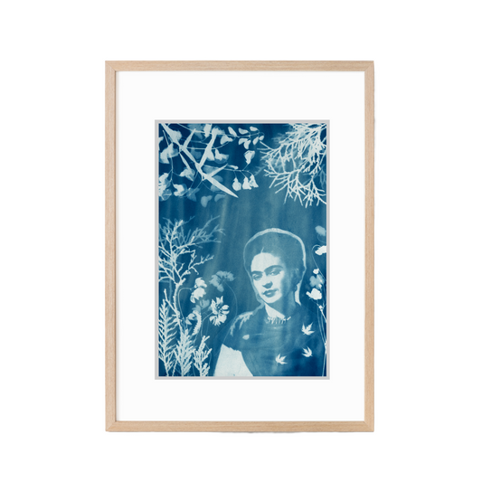 Cyanotype sun print