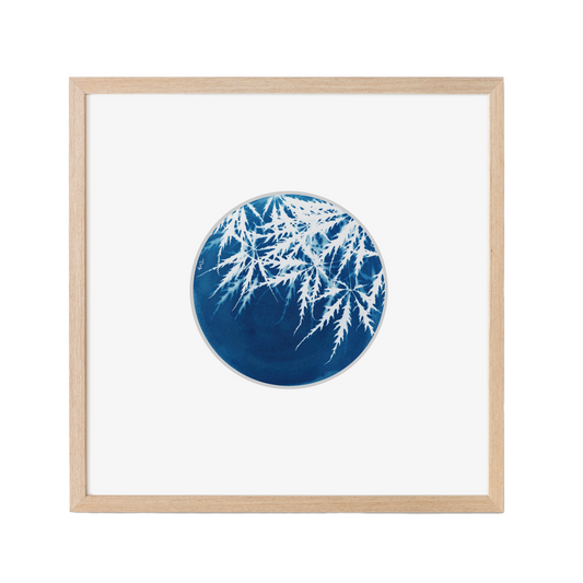 cyanotype blue art for home